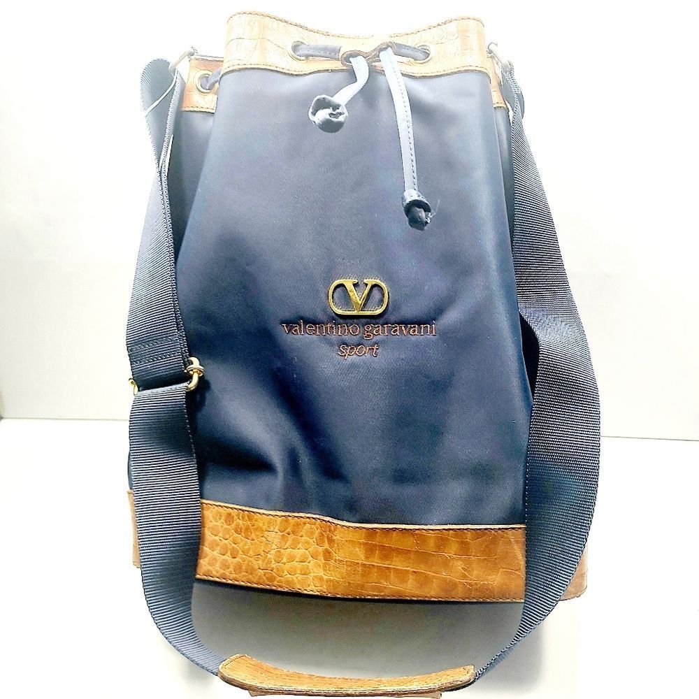 Valentino Garavani Canvas Drawstring Bag